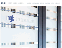 Tablet Screenshot of mgk-steuerberater.de